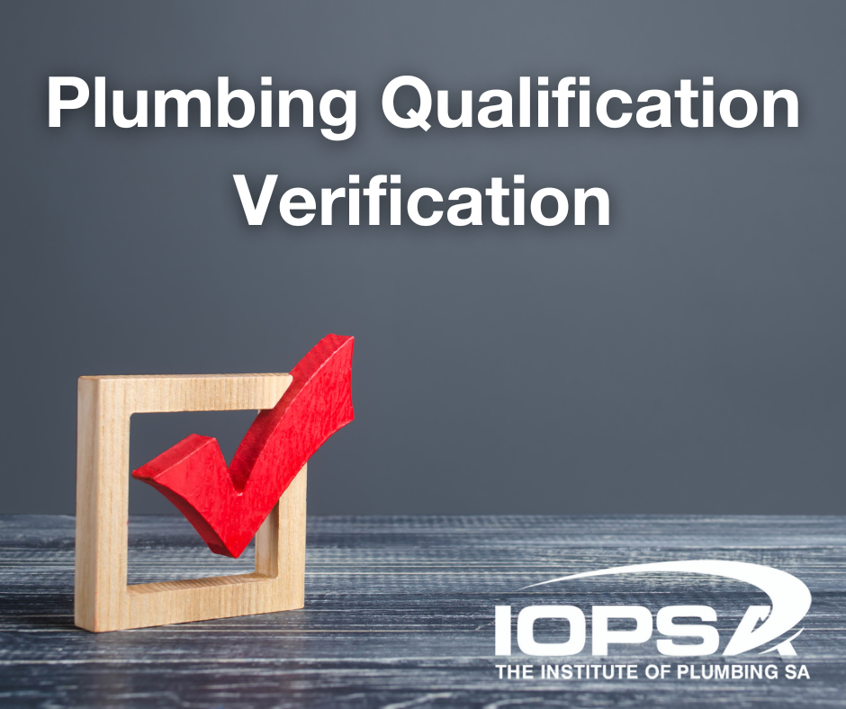 Verification of Plumbing Trade Certificate IOPSA Shop Online