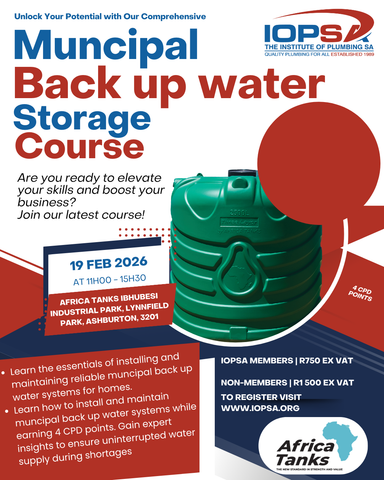 KZN - Municipal Back up water training