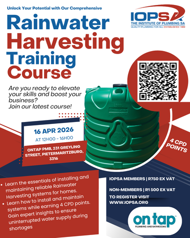 KZN - Rainwater Harvesting Course - 16 April 2026